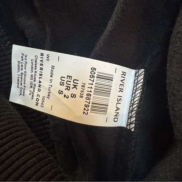 NWT River Island Paris sequined crew sweatshirt size Small - Picture 6 of 8